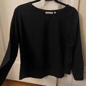 Raw silk bracelet length sleeve shirt